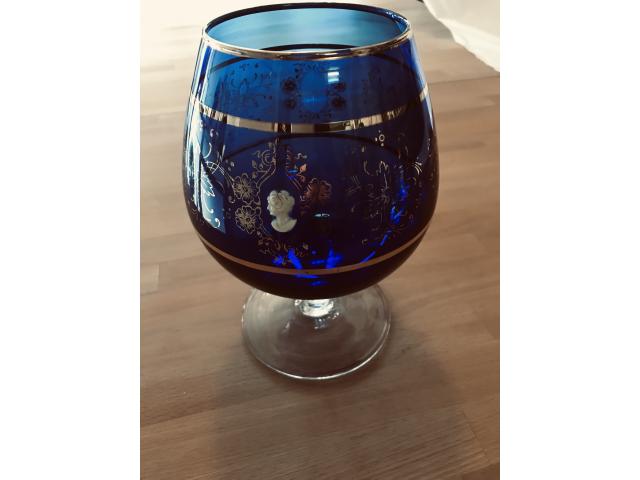 Photo vase opaline ( bleu ) image 3/4