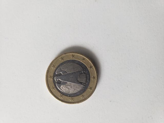 Photo Vend une Pièce de 1 euro Aigle d'Allemagne 2002 lettre A image 3/4