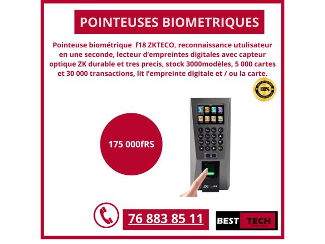 Photo VENTE ET INSTALLATION DES POINTEUSES ZKTECO  F18 ,F19 ET F22 image 3/3