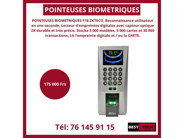 Photo VENTE ET INSTALLATION DES POINTEUSES ZKTECO  F22,F19 ET F18 image 3/3