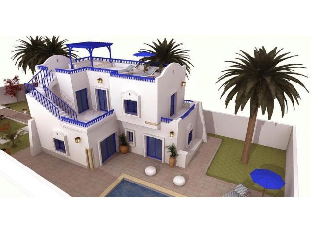 Photo Villa de luxe à Djerba avec Piscine à 300 m de la mer image 3/6