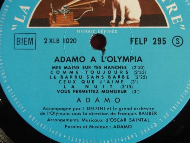 Photo Vinyl ADAMO Olympia 1965 image 3/4