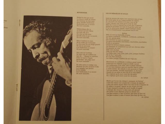 Photo Vinyl Georges BRASSENS  Vol 5 image 3/6