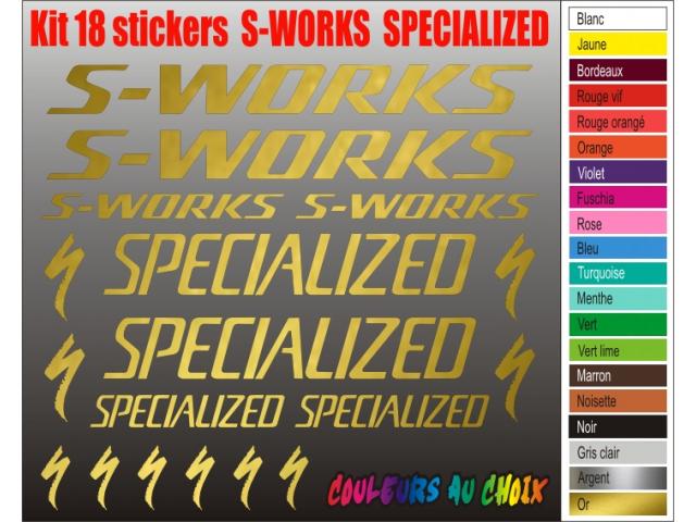 Photo 18 stickers autocollants S-WORKS SPECIALIZED image 4/6