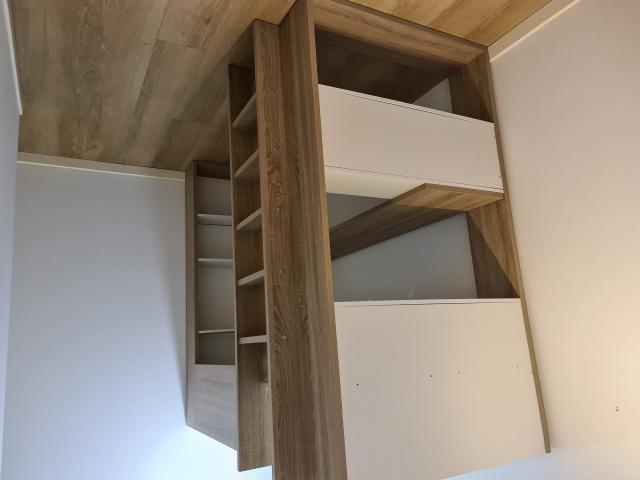 Photo 2 Lits mezzanine blanc bois avec bureau neufs image 4/5