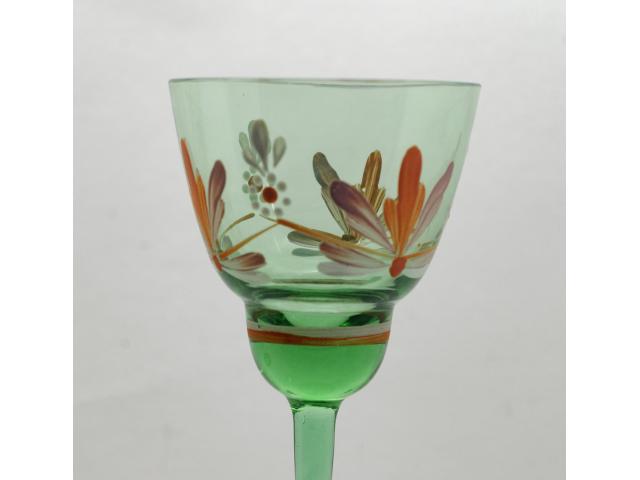 Photo Anciens verres Cocktail en cristal peint main image 4/6