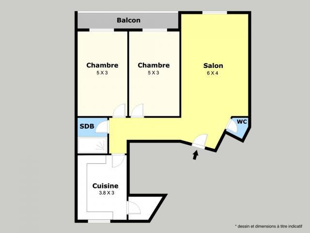 Photo Appartement 100 m²  à vendre - Triangle d'or image 4/4