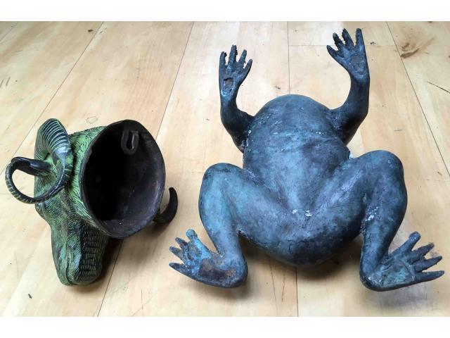 Photo bélier ou grenouille en bronze - H: 18 ou 20 cm image 4/4