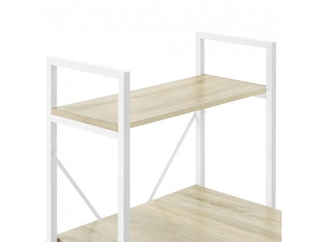 Photo Bureau style industriel chêne et blanc bureau contemporain bureau professionnel bureau moderne burea image 4/4