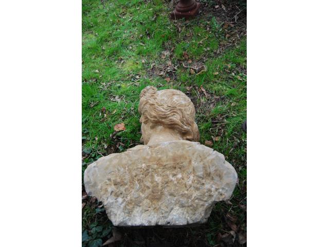 Photo BUSTE D'APOLLON EN PIERRE BLEUE image 4/6