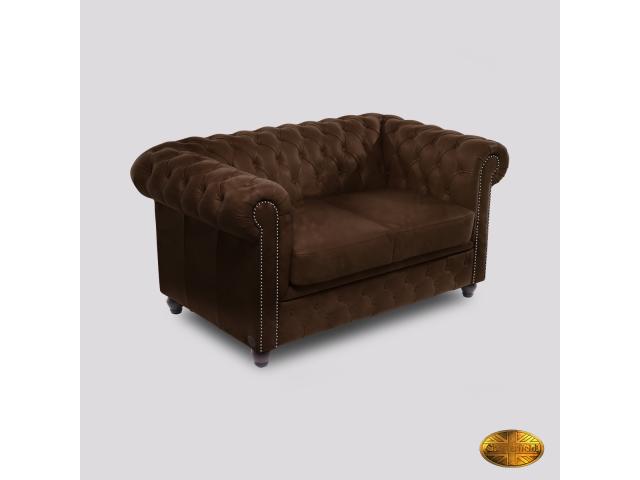 Photo Canapé Chesterfield Brighton FT 2 places Antique Brun image 4/6