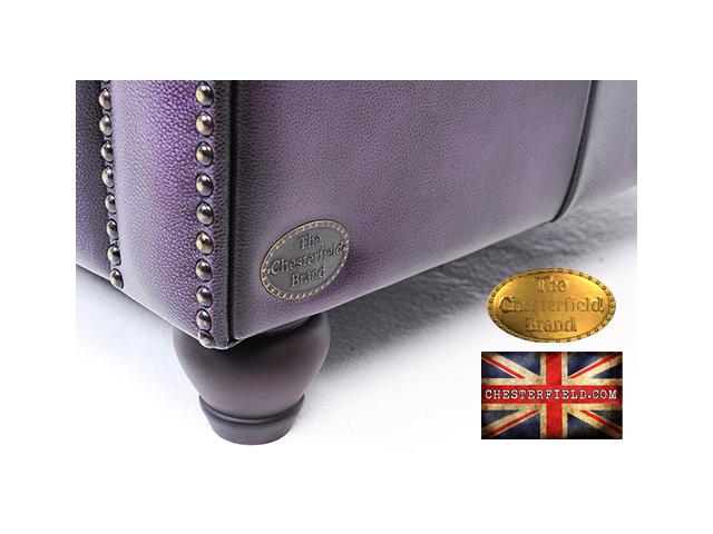 Photo Canapé Original Chesterfield Antique Violet 5place image 4/6