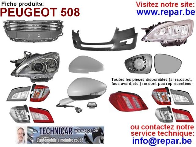 Photo capot PEUGEOT 308 phase 2   REPAR.BE   TECHNICAR image 4/6