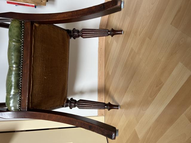 Photo Chaise de bureau en acajou de style victorien image 4/6