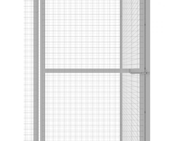 Photo Chatière cage chat galvanisé 3x1,5x2,5 m cage chaton cage chat extérieur cage chat intérieur chatièr image 4/5