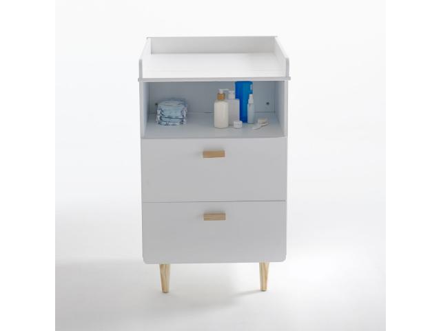 Photo Commode / Table langer blanche armoire montessori meuble Montessori lit Montessori bibliotheque Mont image 4/4