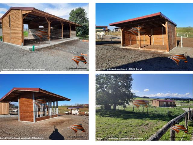 Photo Construire une écurie moderne, Box extérieur pour cheval et box pour chevaux, Abri de prairie, image 4/6