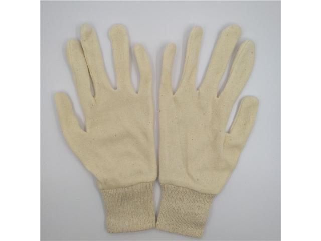Photo Cotton Interlock Glove, White Glove, Inspection Glove, Cotton Working Glove image 4/6