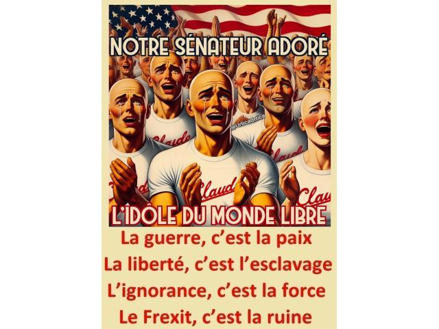 Photo Expo : @UrticaUrtica, dessina le monde "merveilleux" d’E. Macron & des bellicistes ! image 4/6
