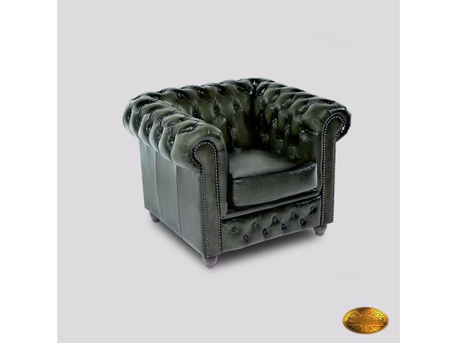 Photo Fauteuil Chesterfield Brighton FT Antique Vert image 4/6