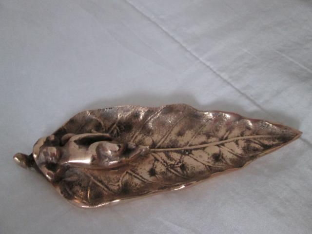 Photo Feuille Ange En Bronze image 4/6