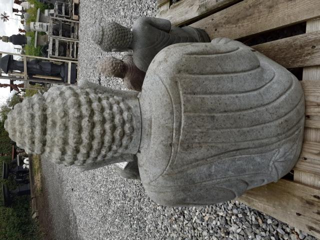 Photo GRAND BOUDDHA A LA MEDITATION EN PIERRE BLEUE image 4/6