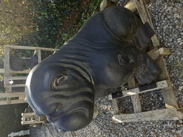 Photo GRAND BULLDOG EN PIERRE PATINEE 1M DE HAUTEUR image 4/6