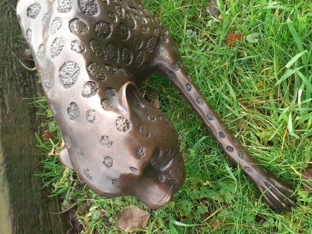 Photo GRANDE PANTHERE EN BRONZE (Longueur 1,10 m). image 4/6