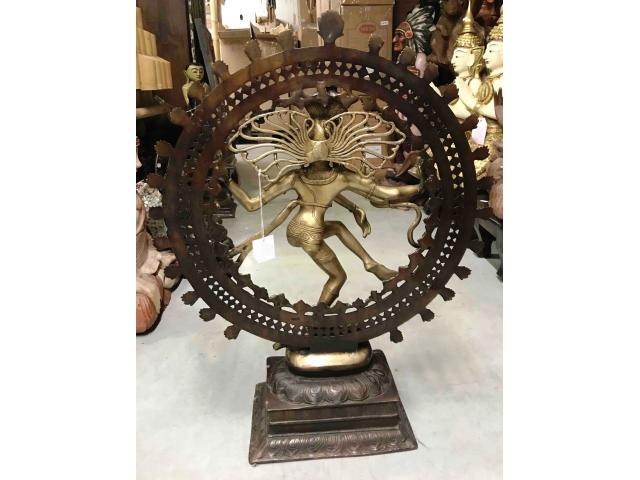 Photo Grande roue de Shiva NATARAJA en bronze - H: 71 cm image 4/4