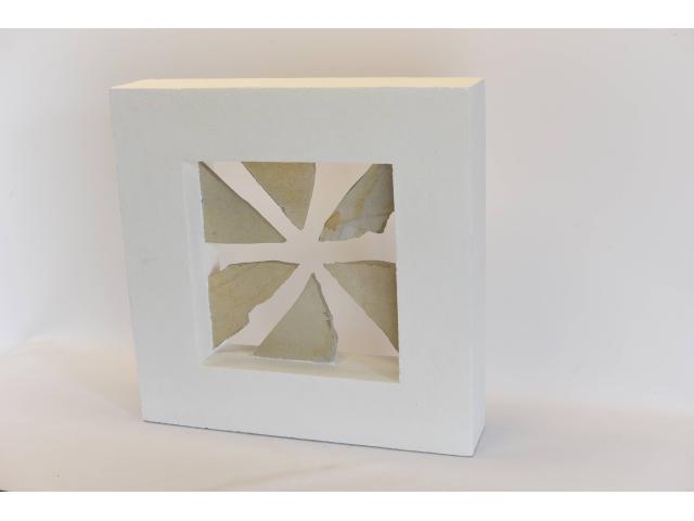 Photo Kristallskulptur aus Kalkstein und Marmor – Wohnraumskulptur image 4/5