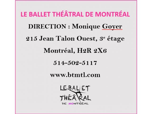 Photo Le Ballet Théâtral de Montréal, sous la direction de Monique Goyer 	Un monde magique à but éducatif. image 4/4