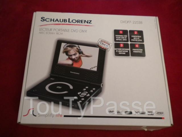 Photo LECTEUR PORTABLE DVD DIVX « Shaub Lorenz » image 4/4