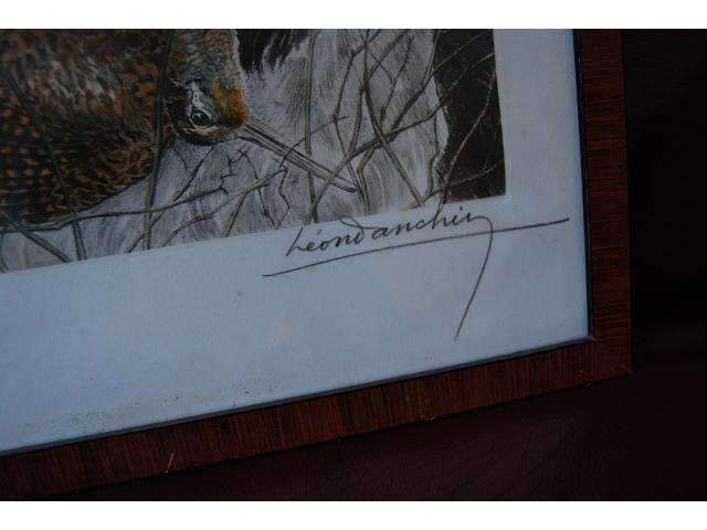 Photo LEON DANCHIN,le cocker à la bécasse signée et numérotée(chasse) image 4/6