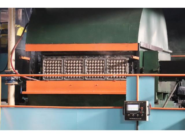 Photo Ligne complète de machine de fabrication de plateaux à œufs, machine à plateaux à œufs en fibre moul image 4/6