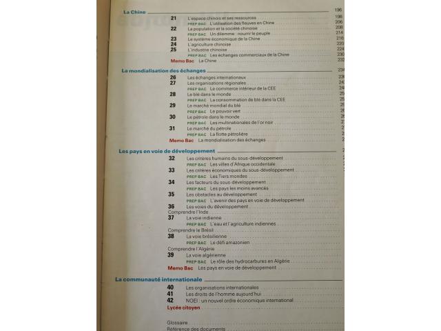 Photo Livre GEOGRAPHIE du TEMPS PRESENT image 4/4
