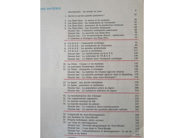 Photo Livre GEOGRAPHIE Le Monde d'Aujourd'hui image 4/6