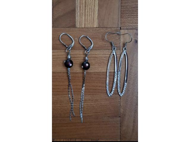 Photo Lot de 5 boucles d'oreilles fantaisie  Comment neuves/Occasion  CompreCollier en améthyste Occasion  image 4/4