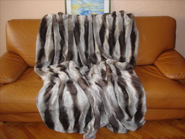 Photo Magnifiques plaids de luxe fausse fourrure 