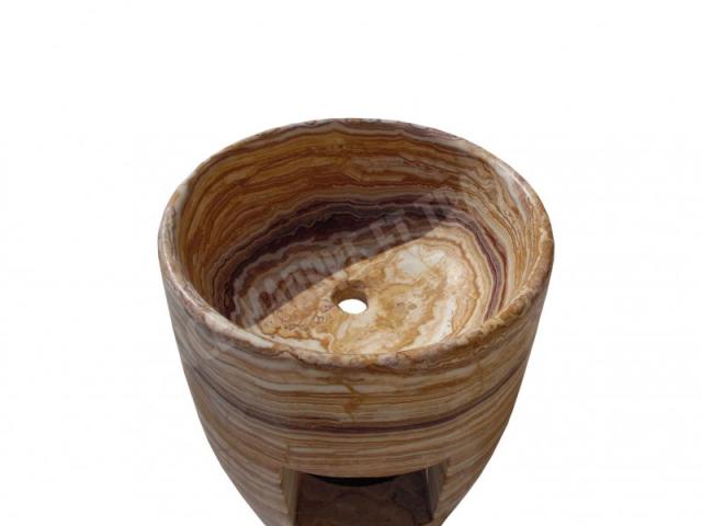 Photo Onyx Miel Piédestal Vasque image 4/5