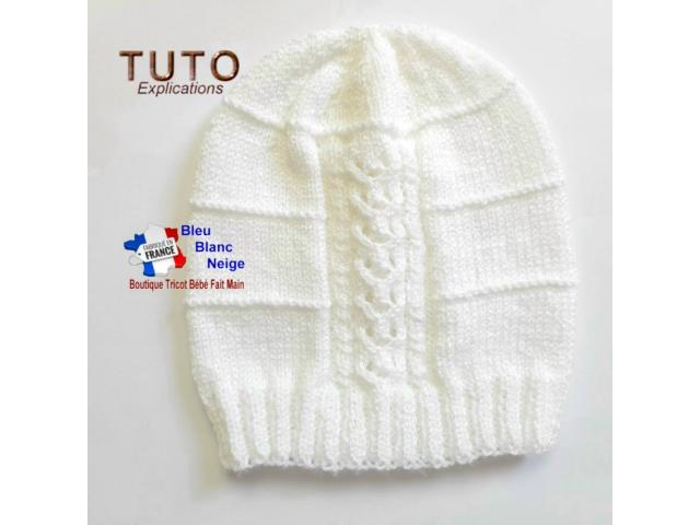 Photo Patron gilet bloomer tuto à tricoter en pdf layette bb image 4/5