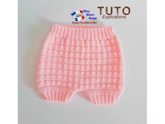 Photo Patron tricot bb FACILE modèle layette bébé image 4/6