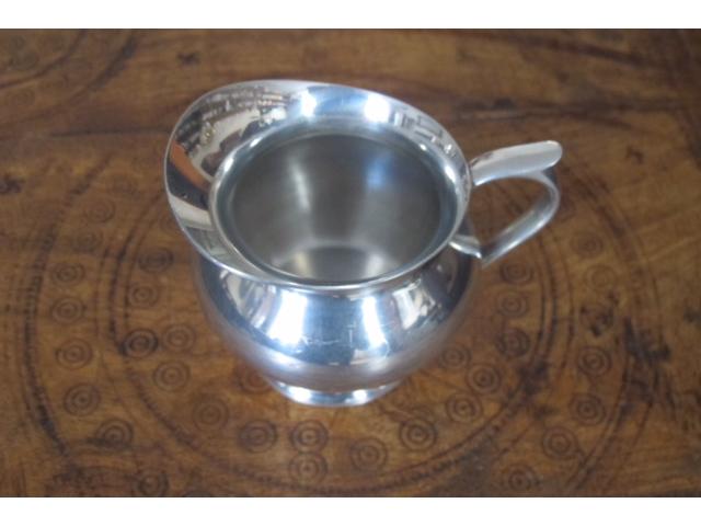 Photo Pot à lait Etain du Manoir / pour service à thé ou café image 4/6