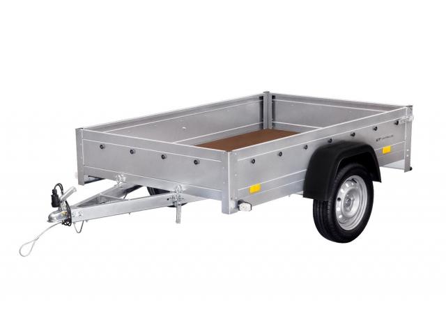 Photo REMORQUE PLIABLE 750 KG 200 X 125 AVEC BÂCHE DÔME BLEUE ET ARCEAU GARDEN TRAILER 201 KIPP image 4/6