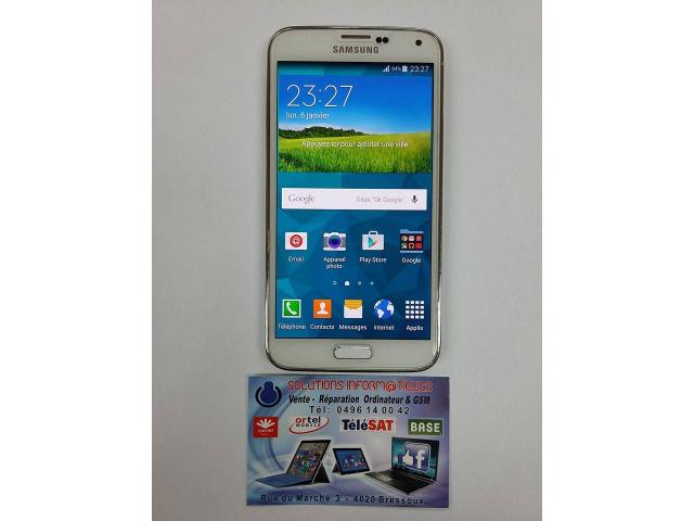 Photo Samsung Galaxy S5 Blanc d'occasion image 4/5