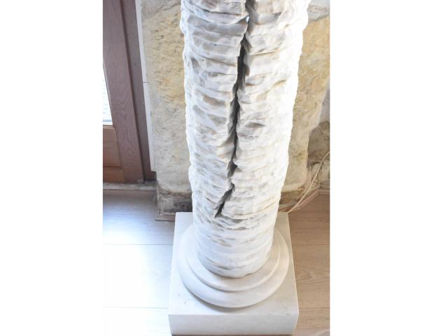 Photo Säule aus Carrara-Marmor – Gartenstatue – Wohnaccessoire image 4/5