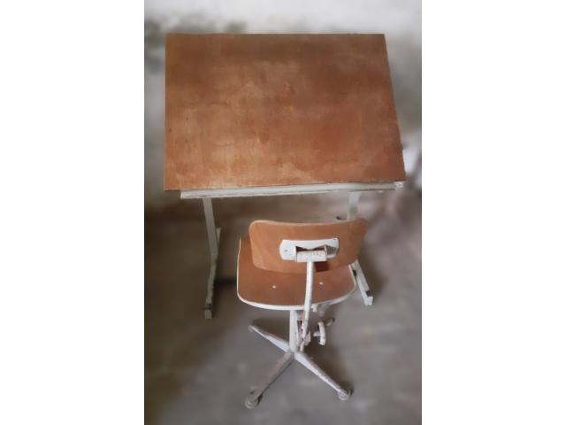 Photo Siège d'atelier vintage année 1950 image 4/4