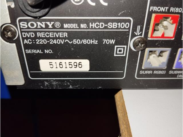 Photo SONY Lecteur video/cd/dvd HCD_SB100 image 4/4