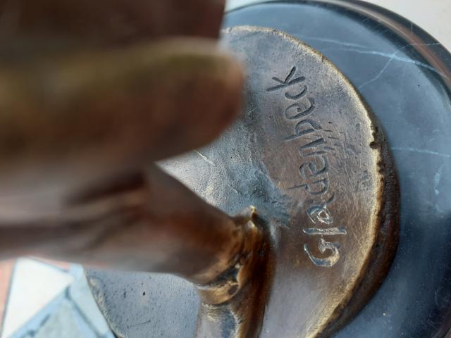 Photo STATUE BRONZE SIGNE SUR SOCLE DE NAPOLEON image 4/6