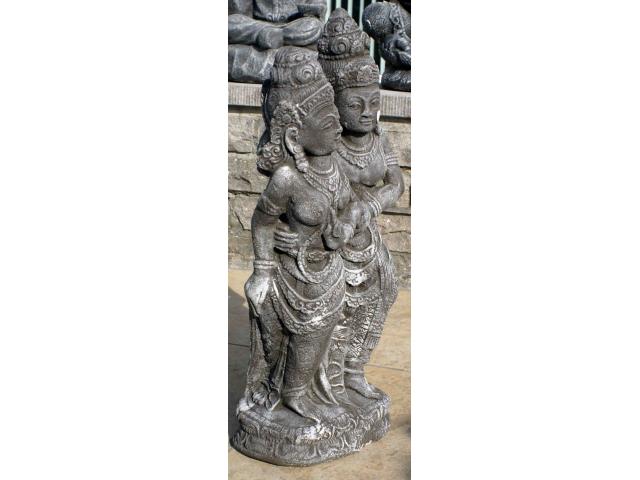 Photo statue de Sita et Rama en pierre - H: 61 cm image 4/4