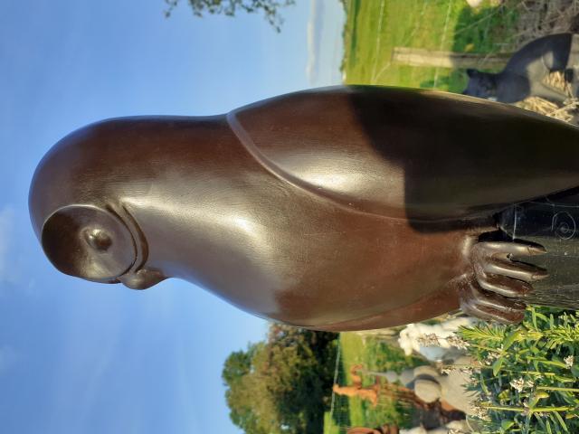 Photo SUPERBE BRONZE ANIMALIER SUR SOCLE MARBRE (la chouette) image 4/6